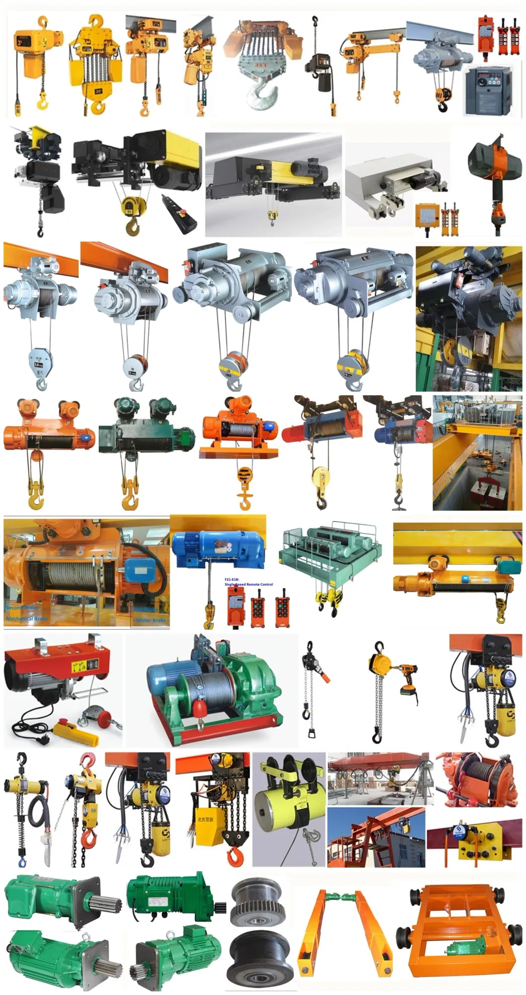 1000kg Electric Wire Rope Hoist 3D Mode Crane Hoist Lifting